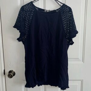 Boutique Navy Blue Top